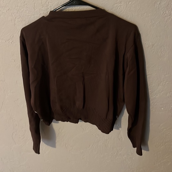 Patterned button up cardigan. - Picture 3 of 3